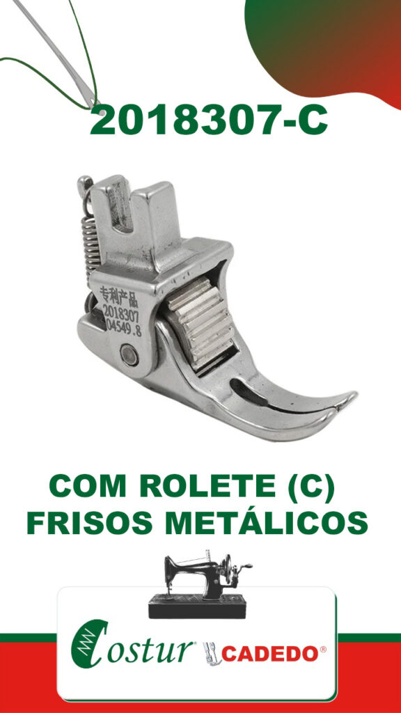 Calcador Com Rolete (c) - Frisos Metalic