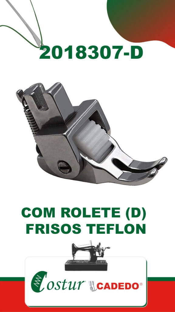 Calcador Com Rolete (d) - Frisos Teflon