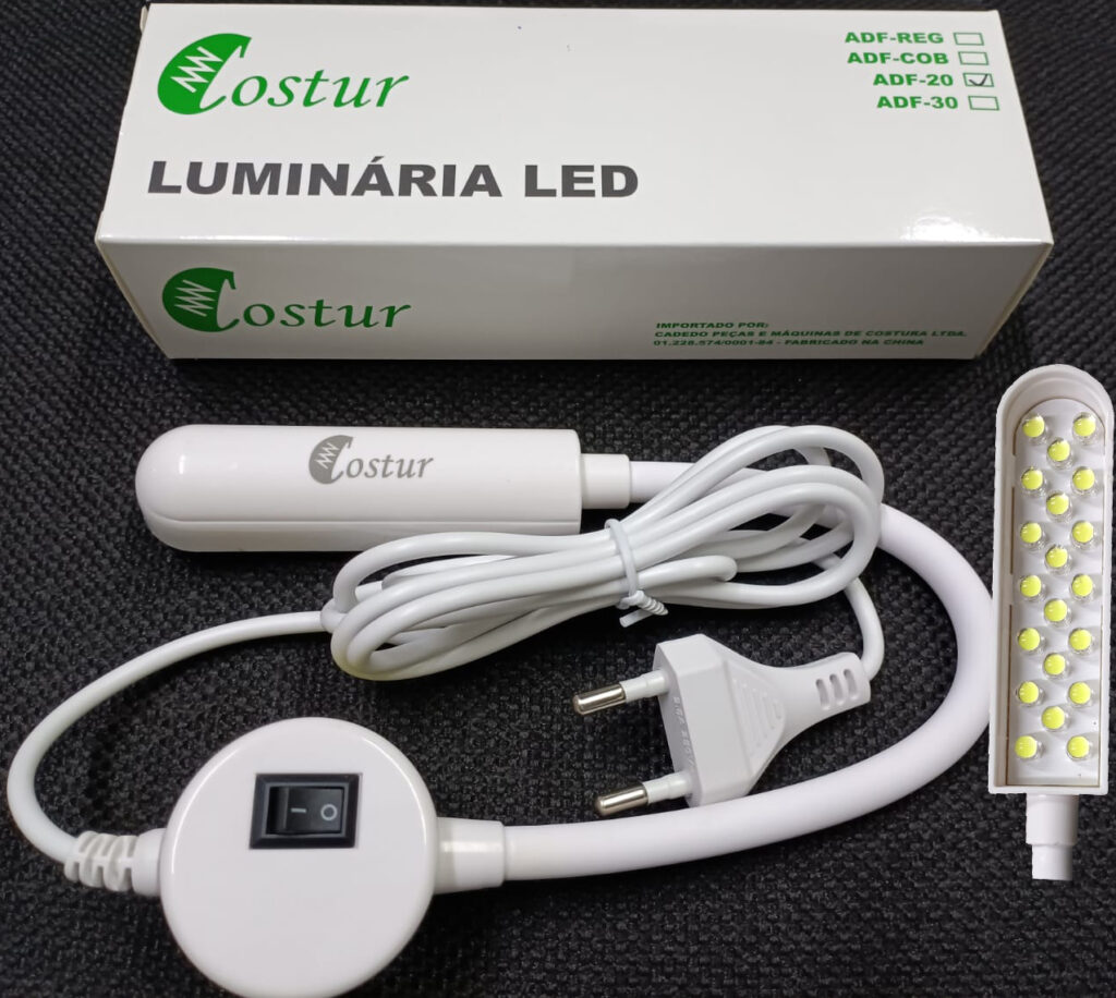 Luminaria Com 20 Leds Haste Flexivel 220