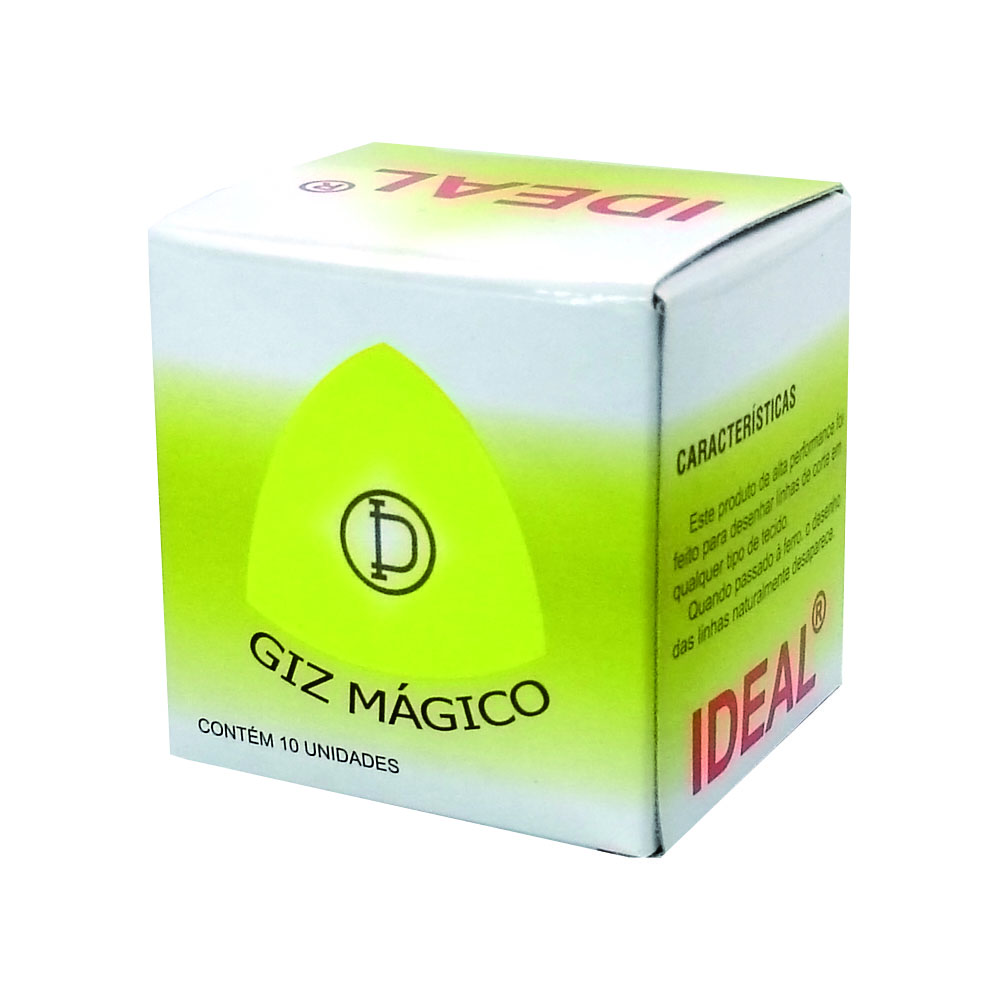 Giz Magico Amarelo Caixa Com 10 Unidades