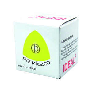 Giz Magico Branco Caixa Com 10 Unidades