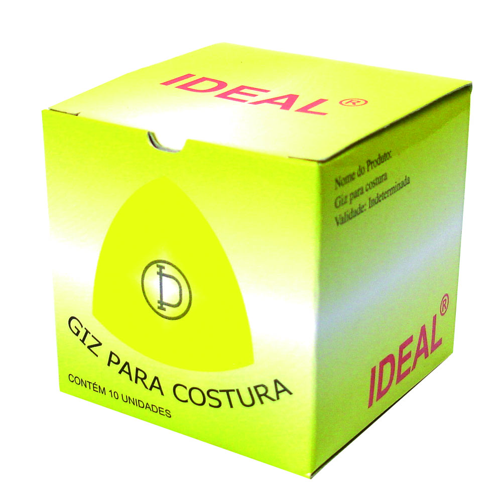 Giz Em Pedra Amarelo Caixa Com 10 Unidades