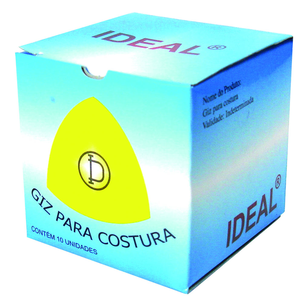 Giz Em Pedra Azul Caixa Com 10 Unidades