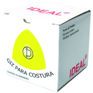 Giz Em Pedra Branco Caixa Com 10 Unidades